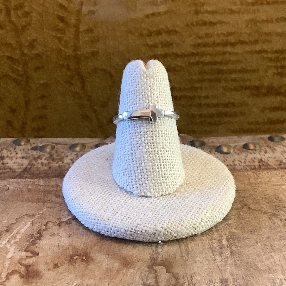 Silpada Simplex Cross Ring R2292 Size 7
